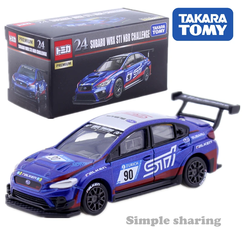 Takara Tomy Tomica Premium NO. 24 Subaru Wrx Sti Nbr Challenge 1:62 автомобильные гоночные автомобили литые