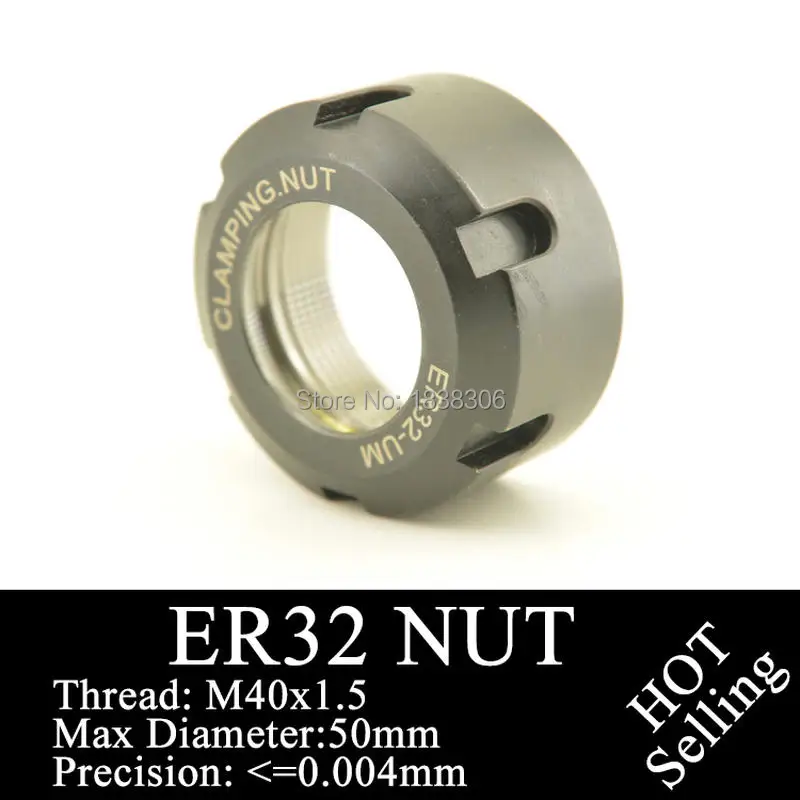 3PCS ER32Nut ER32UM Spandle Nut thread M40*1.5 Diam 50mm Height 24.4mm