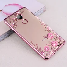 Чехол для Honor 6c Pro V9 V 9 Play, Кристальные бриллианты, Мягкий ТПУ чехол для Huawei 6 C 6 cpro, прозрачная задняя крышка Honor6c Pro Jmm L22