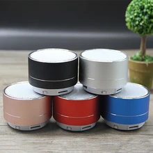 New A10 Bluetooth Speaker Portable Aluminum Led Light with font b Radio b font TF Card