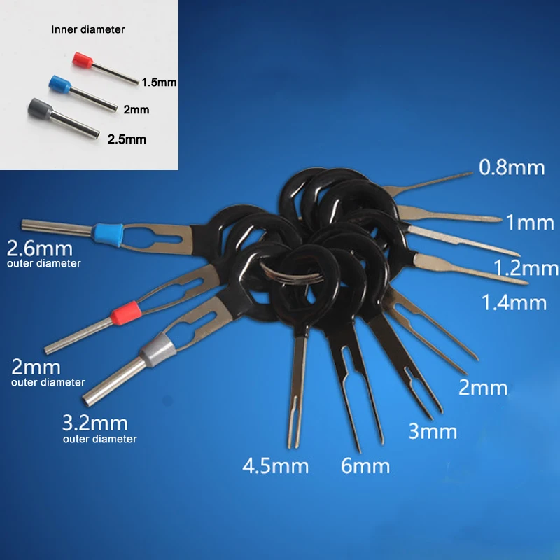 11Pcs/Set Terminal Removal Tools Car Electrical Wiring Crimp Connector