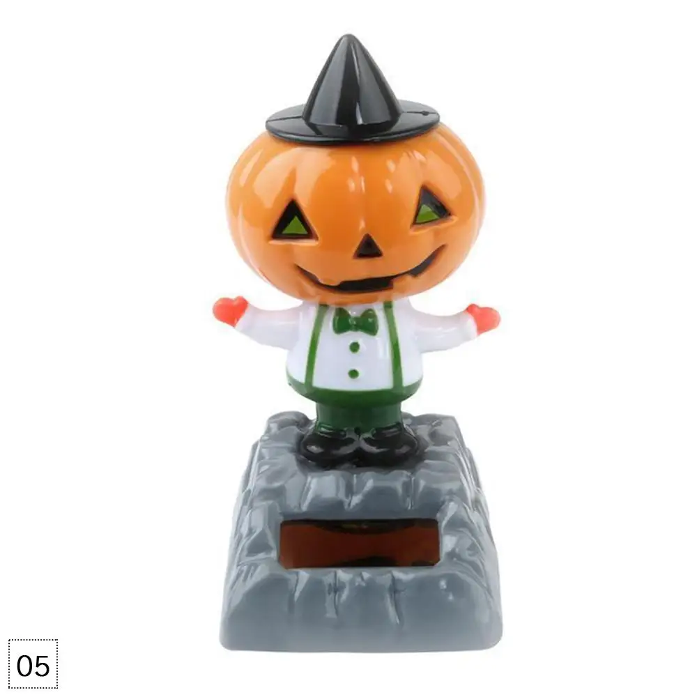 New Christmas Halloween Dancing Car Cute Adorable Multi style Solar Powered Table Home Decor Gifts Kids Solar Power Toy#281237 - Color: Style 05