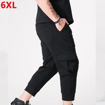 

Extra large black pants large size harem pants cotton large size men plus fertilizer increase 6XL
