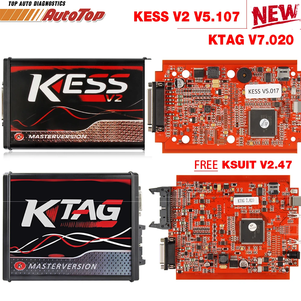 Kess V2 V5.017 OBD2 менеджер Тюнинг Комплект KTAG V7.020 4 светодиодный Kess V2 5,017 рамка фонового режима отладки K-TAG 7,020 программатор системного блока управления KESS V2 мастер