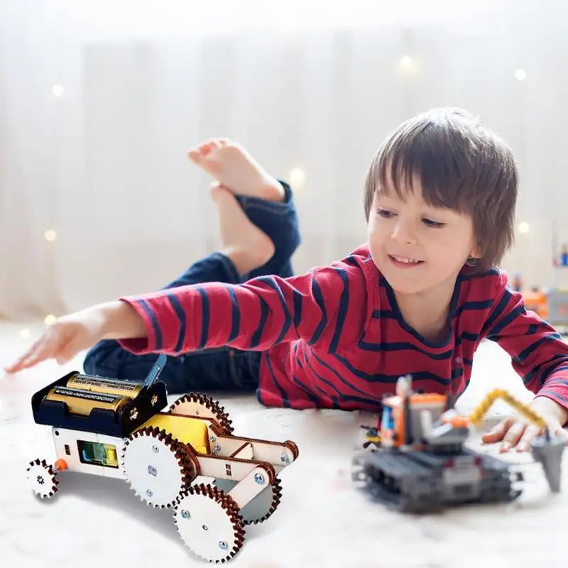 discounted  DIY Gear Vehicle Model Materials Kit Science Course Experiment Small Making Kids Creative DIY Scien