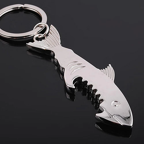 

Big Shark Key Ring Keychain Bottle Opener Alloy Versatile Keyfob Keyring 7DQT
