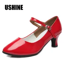 TY каблук 5 см резиновая подошва открытый/закрытый красный PU Zapatos De Baile Latino Mujer Сальса Танго Бальные туфли танцевальная обувь женщина