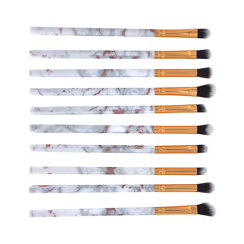 10Pcs Makeup Brush Set Cosmetics Eyeliner Eyeshadow Blush Lip Brushes
