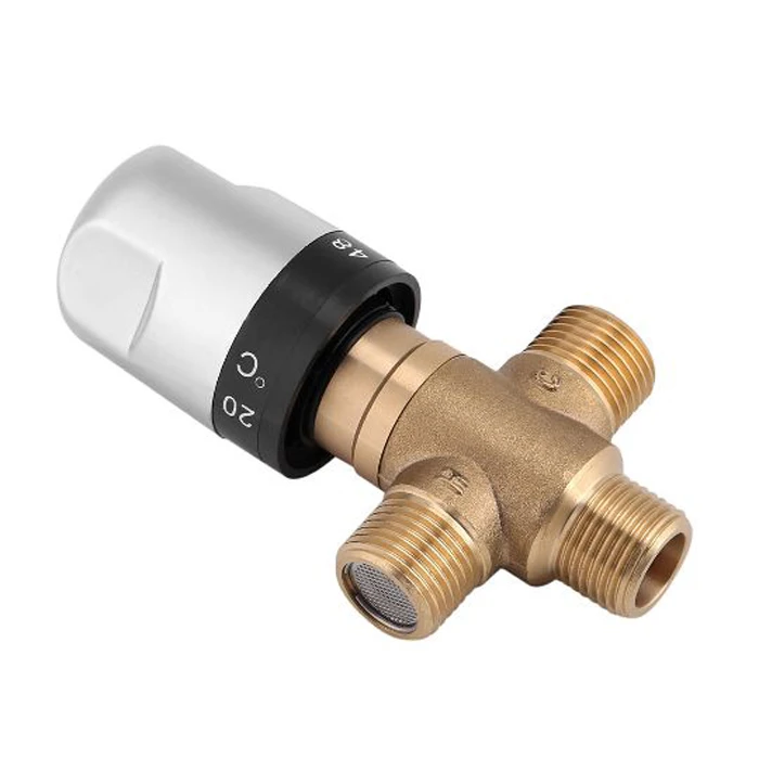 G1/2 термостатический смесительный клапан из латуни смеситель для ванной комнаты контроль температуры термостатический клапан кран аксессуар