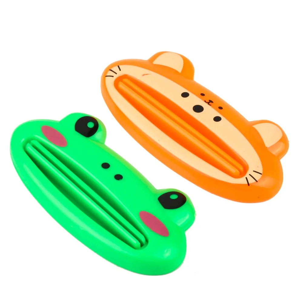 1Pcs Random Style Cartoon Easy Squeezer Toothpaste Tube Dispenser Rolling Holder Cat/Frog/Panda/Pig Hot Selling | Красота и здоровье