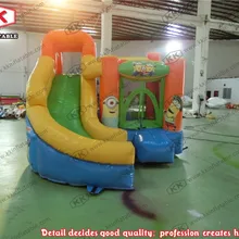 Надувной батут и горка для shool маленький надувной комбо для детей надувной батут с горкой для семейного использования