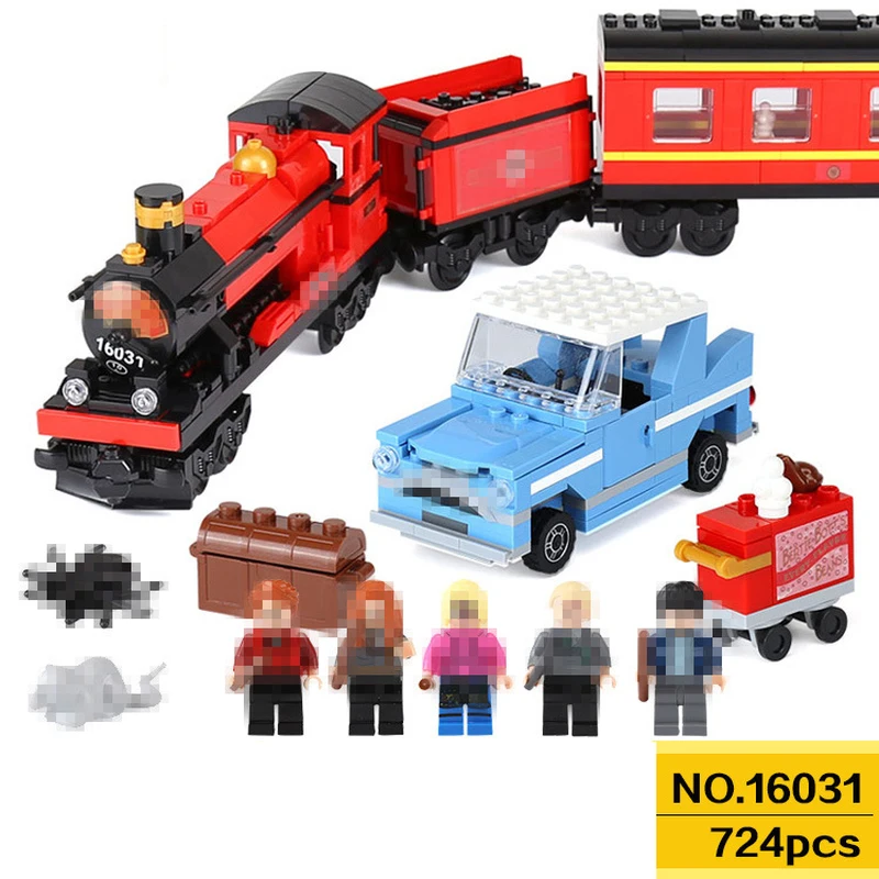 

The Hogwarts Express Harri Potter Train Series Compatible Harri Potter 4841 Hermione Ron Building Blocks Toys For Children Gifts