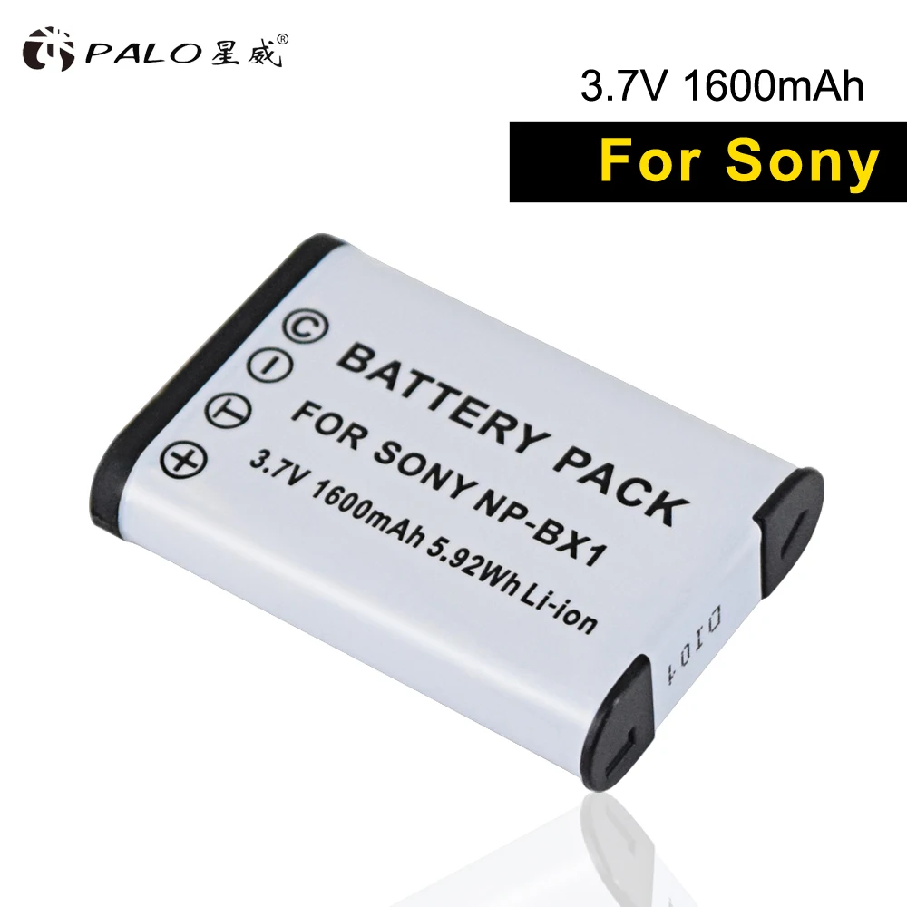 

PALO NP BX1 digital battery NP-BX1 1600mAh camera Battery For sony DSC RX100 HX400 300 AS15 30V WX350 GEP 88E CX2240 RJ240E CX40
