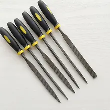 New Arrival 6pcs 140x3mm Metal File Mini Assorted Rasp Diamond Needle File Set Repair Tool Jewelry Wood Grinding Hand File Tools