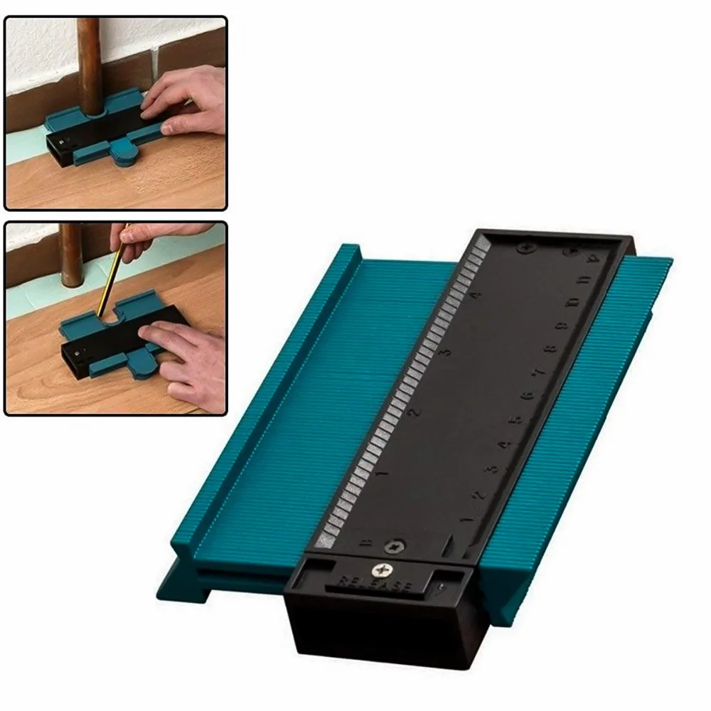 Plastic Profile Copy Gauge Contour Duplicator Standard 5&quot Width Wood Marking Tool Tiling Laminate Tiles Measure Tools | Инструменты