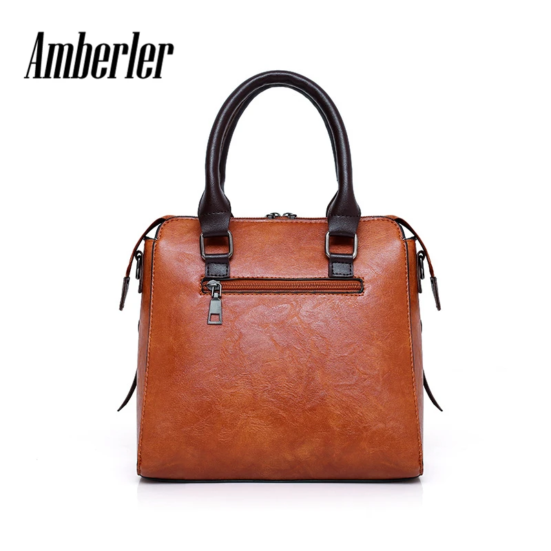 Amberler женские Сумки из искусственной кожи сумки через плечо большой Ёмкость на