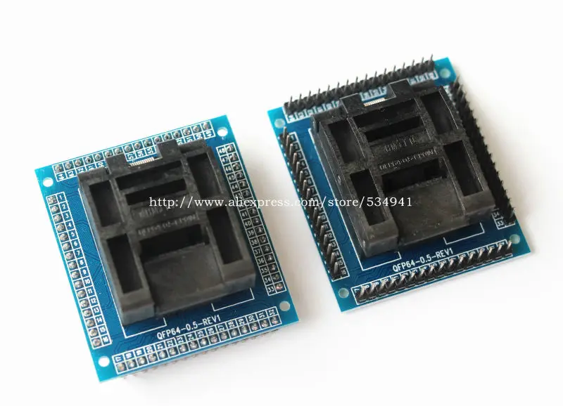 QFP64 TQFP64 LQFP64 гнездо адаптера IC тестовая розетка горение 0,5 м программист STM32 QFP64 разъем