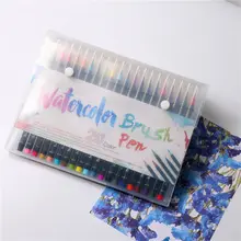 20 шт. Премиум каллиграфия ручка мягкая живопись кисти художественные маркеры, фломастеры ручка мультфильм эскиз манга комиксы рисунок каллиграфия