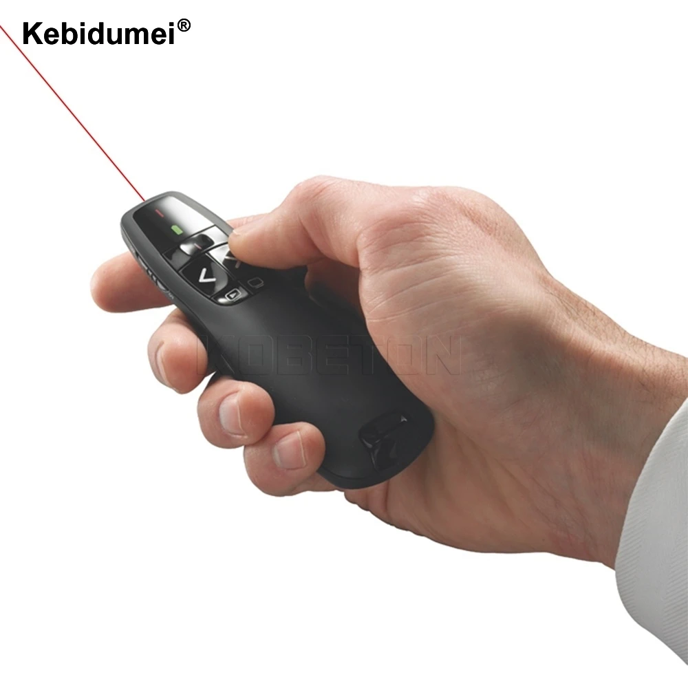 Kebidumei Newest R400 presenter pen 2.4G RF Mini Wireless RF Remote