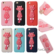 Funda de gato 3D sFor Estojo iPhone 6 funda de teléfono de silicona blanda Capinha funda de teléfono transparente sFor iPhone 6 s Telefonni cobertura Casca