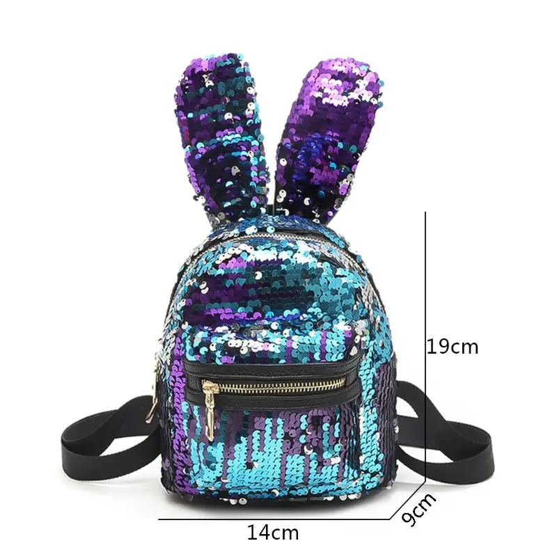 

Women Girls Kid Sequin Backpack School Bags Mini Small Backpacks