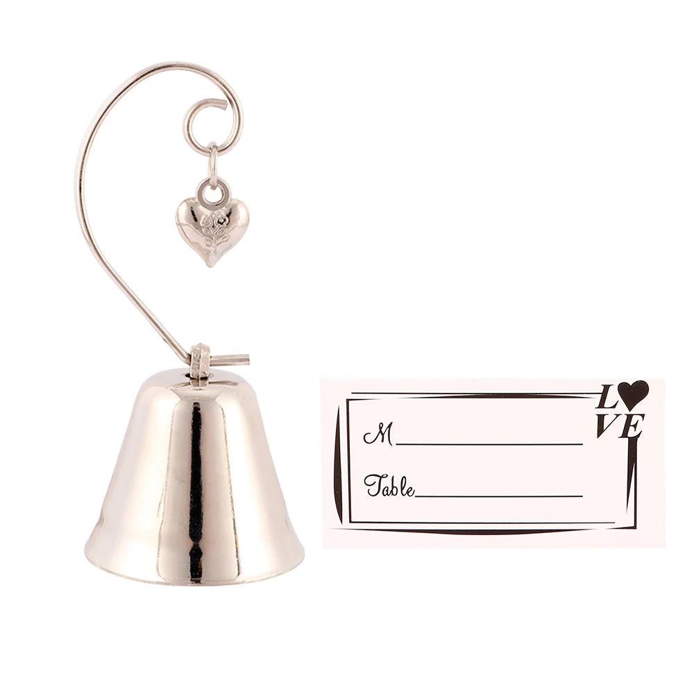 

Desk Menu Notes Folder Heart Bell Shape Clips Wedding Favors Place Card Holder Table Photo Memo Number Name Clips Message Clips