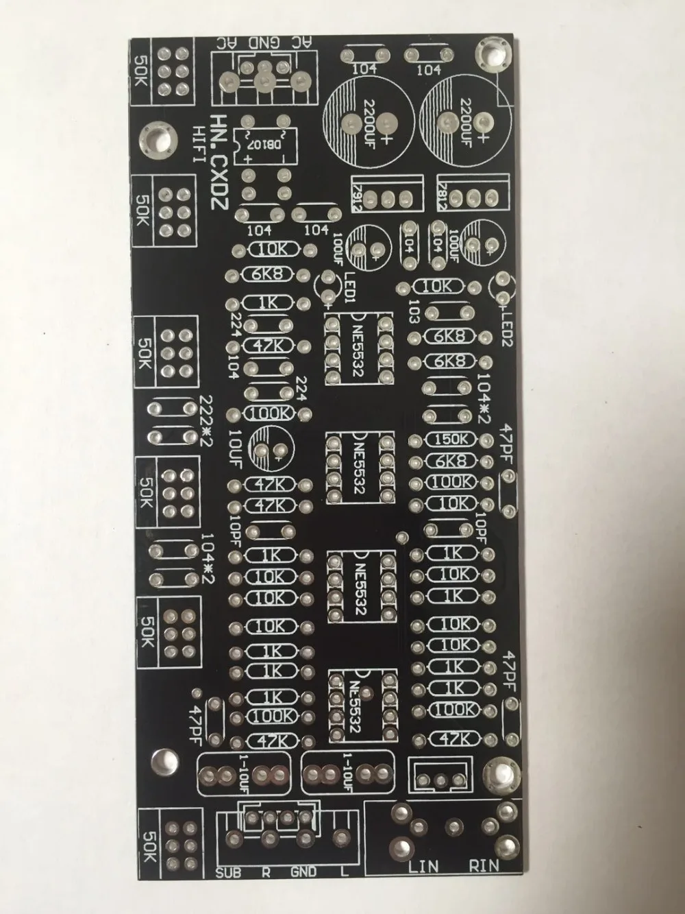 Fannyda DIY Шесть Ручек обновленная версия NE5532 тональная плата 2,1 каналов домашние усилители Передняя сцена Передняя панель PCB пустая плата