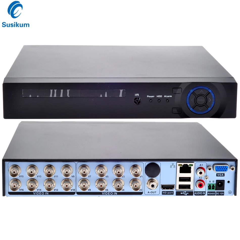 16 каналов AHD 1080N DVR Поддержка 16* 1080N; 8*1080 P; 4* 3M; 4*5 м ip-камера 16CH Видео Рекордер DVR Hybird NVR с 1 Sata HDD