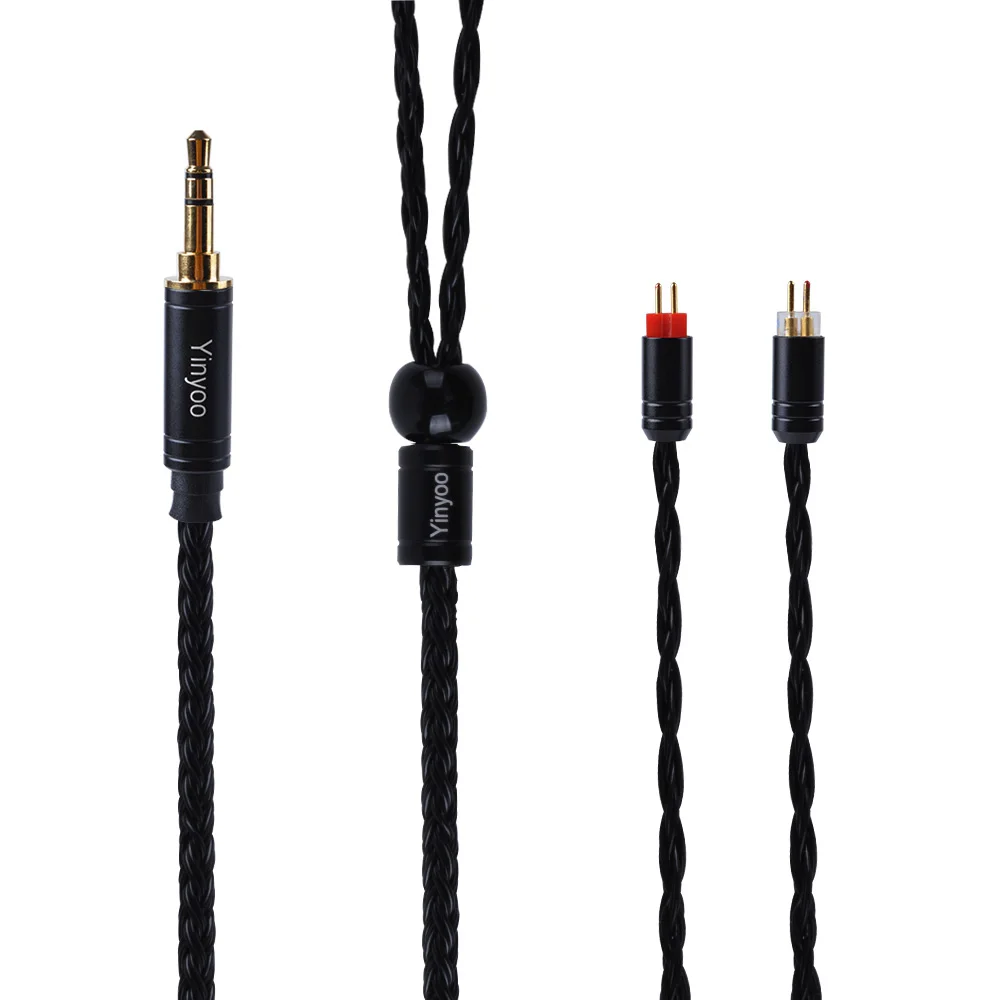 Yinyoo 16 Core посеребренный кабель 2,5/3,5/4,4 мм балансный кабель с MMCX/2pin/QDC для KZZS10 PRO AS10 C12 BLON BL-03 V90 BA5 - Цвет: 2PIN 3.5