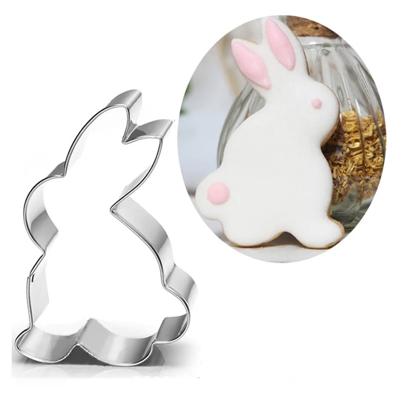 TTLIFE Rabbit Shape Cookie Cutter Animal Biscuit Moulds Pastry Chocolate Cake Decorating Tools Cake Baking Mold Direct Selling