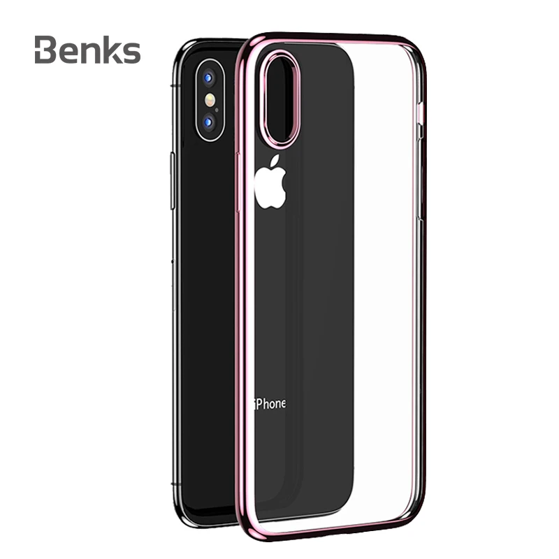 Benks прочный армированный чехол для телефона iPhone X XS XR Xs Max золотые украшения