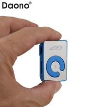 Зеркало портативный USB MP3-плеер Мини Клип MP3-плеер Спорт mp3 музыкальный плейер Волкман lettore MP3