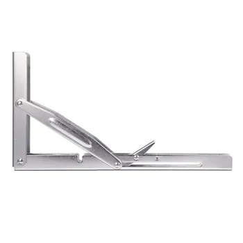 

30x16cm Stainless Steel Folding Shelf Bench Table Bracket Worktop Support Wall Mount Bracket Max 150Kg Load Boat Hardware Parts