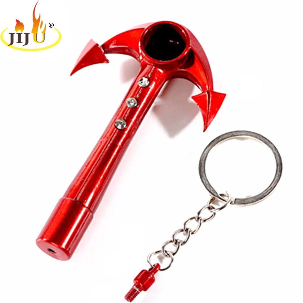 Buy JIJU Anchor Weed Pipe Mini Small Keychain Aluminum