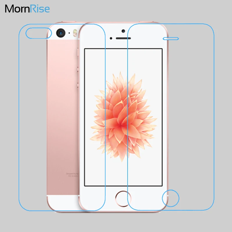 

2PC=1Front + 1Back Tempered Glass Film For Apple iPhone 5 5S 4 4S Glass Screen Protector For iPhone 5S SE Full Body Saver 9H
