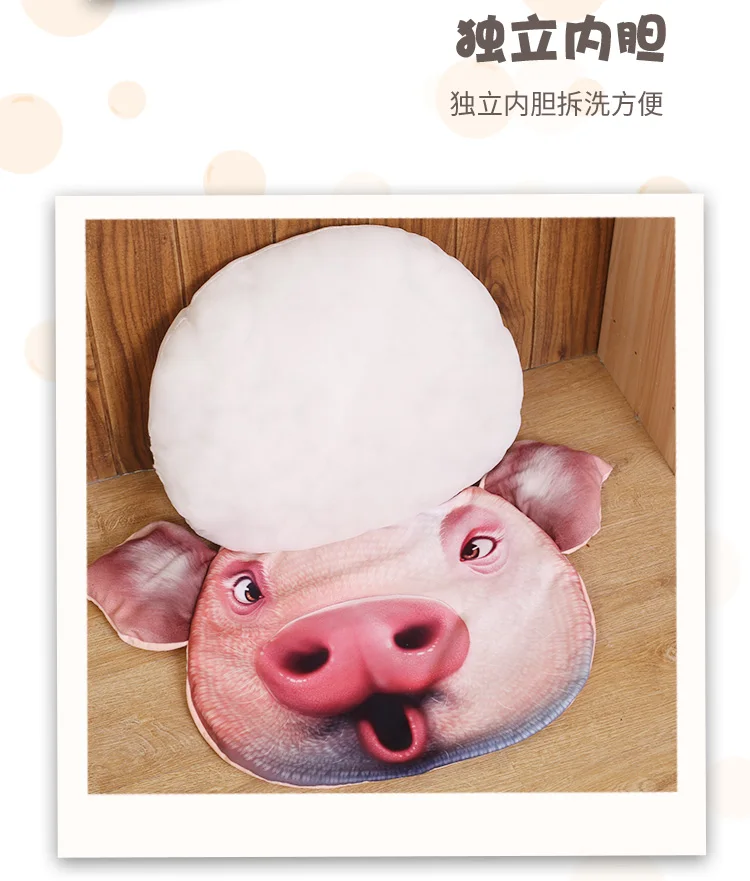 Милые 3D моделирование свиньи подушки забавные плюшевые игрушки Экспрессия набивная Подушка животные Дети Девочки Мальчики подарок на день рождения