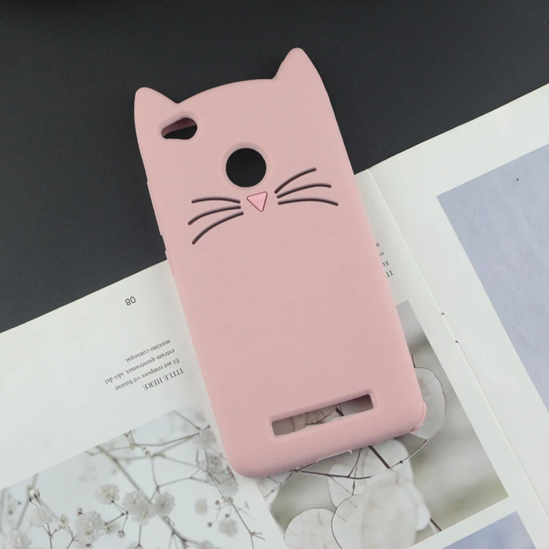 Милый силиконовый чехол с 3D рисунком для Xiaomi Redmi 3S 3 Pro чехол s Япония блестящая борода кошка кошечка с милыми ушками чехол для телефона