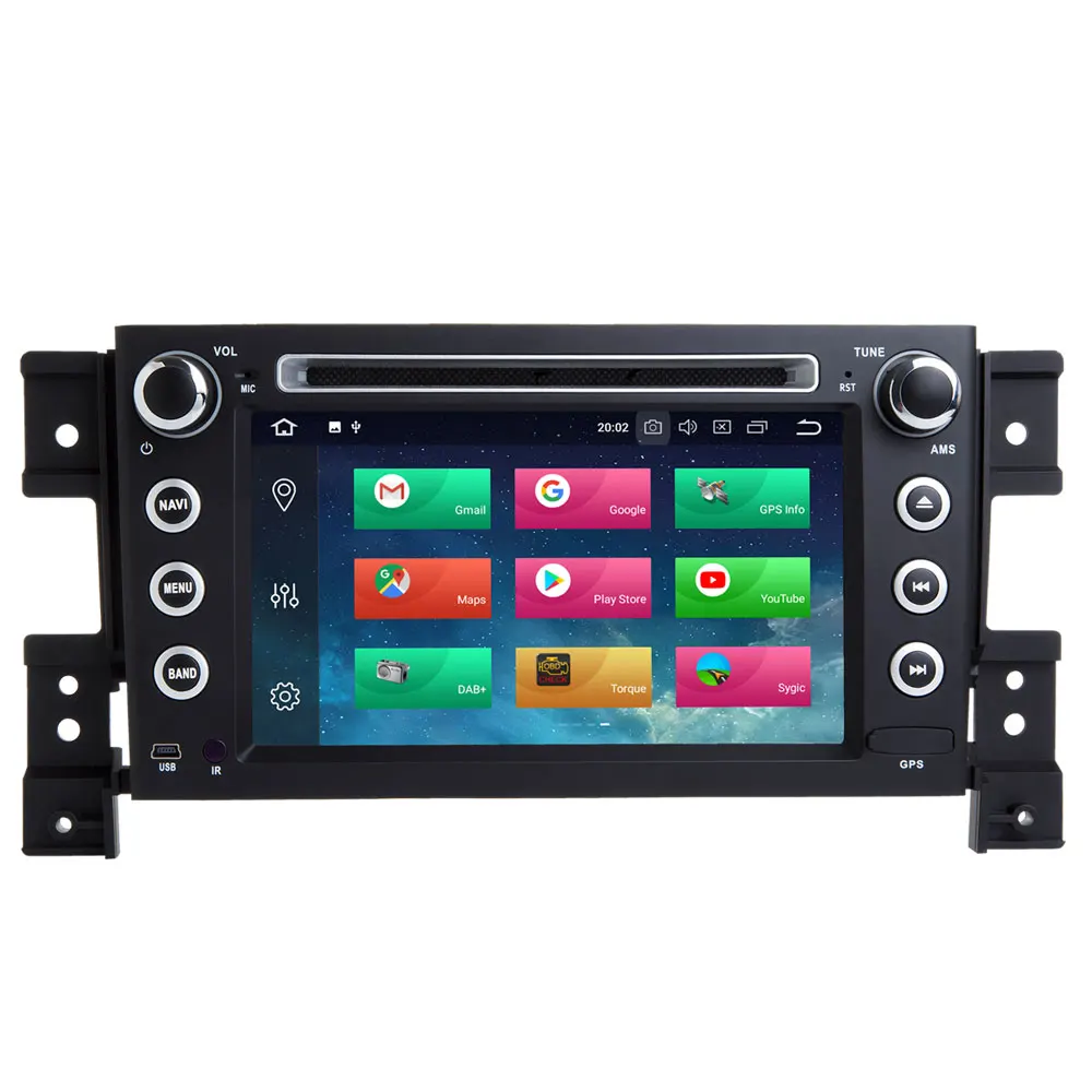 Discount 7 Inch Octa Core CPU 4GB RAM Android 8.0 Car DVD Player For SUZUKI GRAND VITARA 2005-2012 Car Radio Stereo GPS Multimedia 2