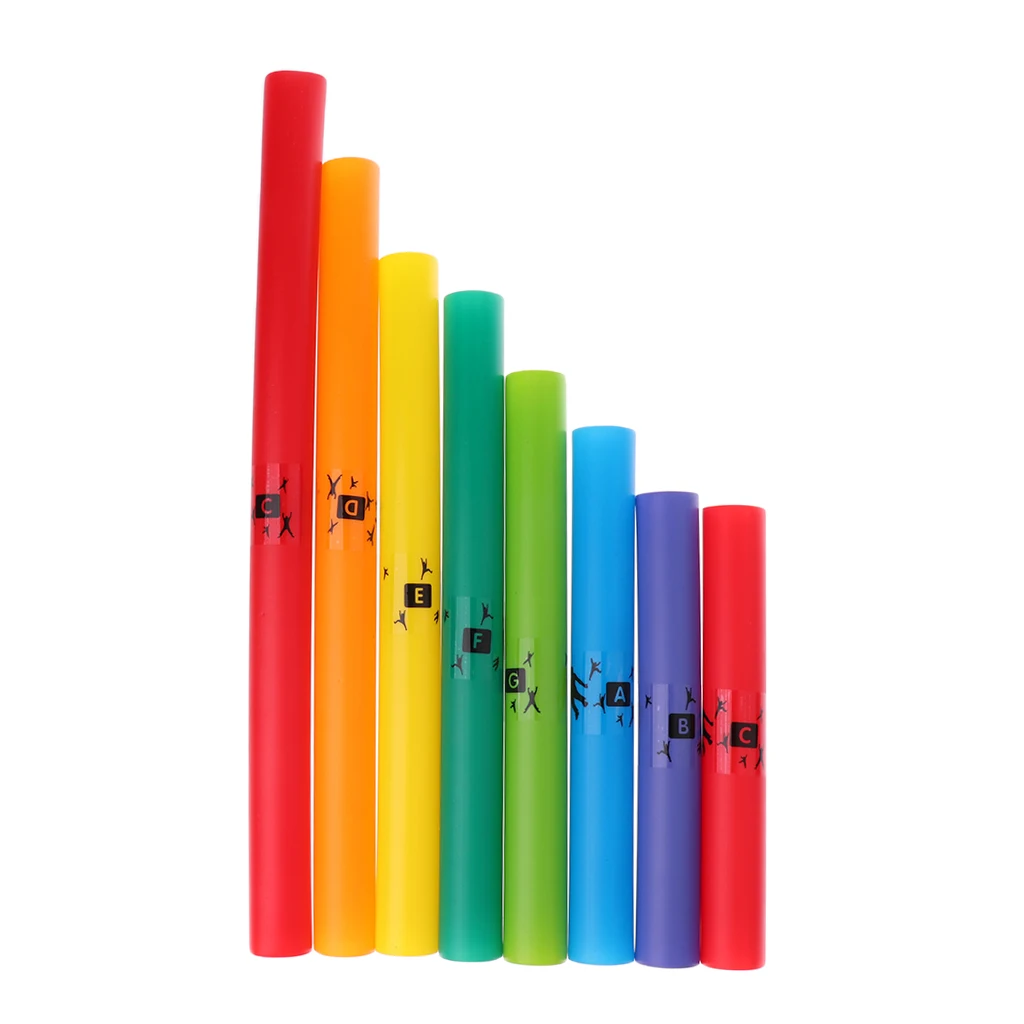 Perfeclan 1 Pack 8 Pitch Music Tubes C Major Diatonic Scale Tube For Children Gift Guitar Parts & Accessories 