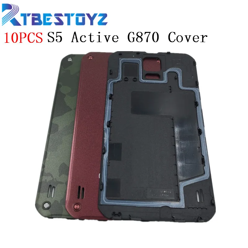 RTBESTOYZ 10 шт./лот оригинальная задняя крышка батарейного отсека для Samsung Galaxy S5 Active G870
