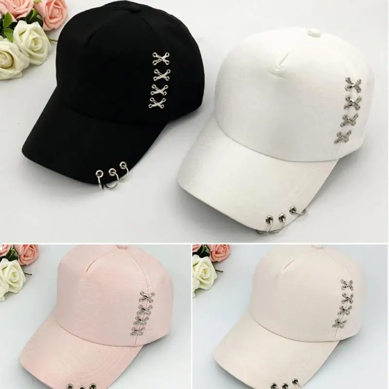 

Unisex Summer 2019 Baseball Cap Outdoor Personalized UV Protection Baseball Cap Sunhat Peaked Cap With X-shape Braid and Rivets