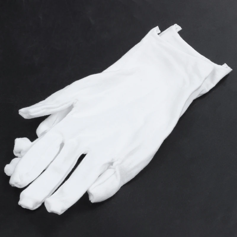 Белые хлопковые перчатки антистатические перчатки защитные перчатки для работы по дому