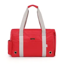 Сумка-переноска в красный горошек для собак, переноска для кошек, Портативная сумка с мягкой стороной, сумка-тоут с флисовыми подушечками для маленьких домашних животных