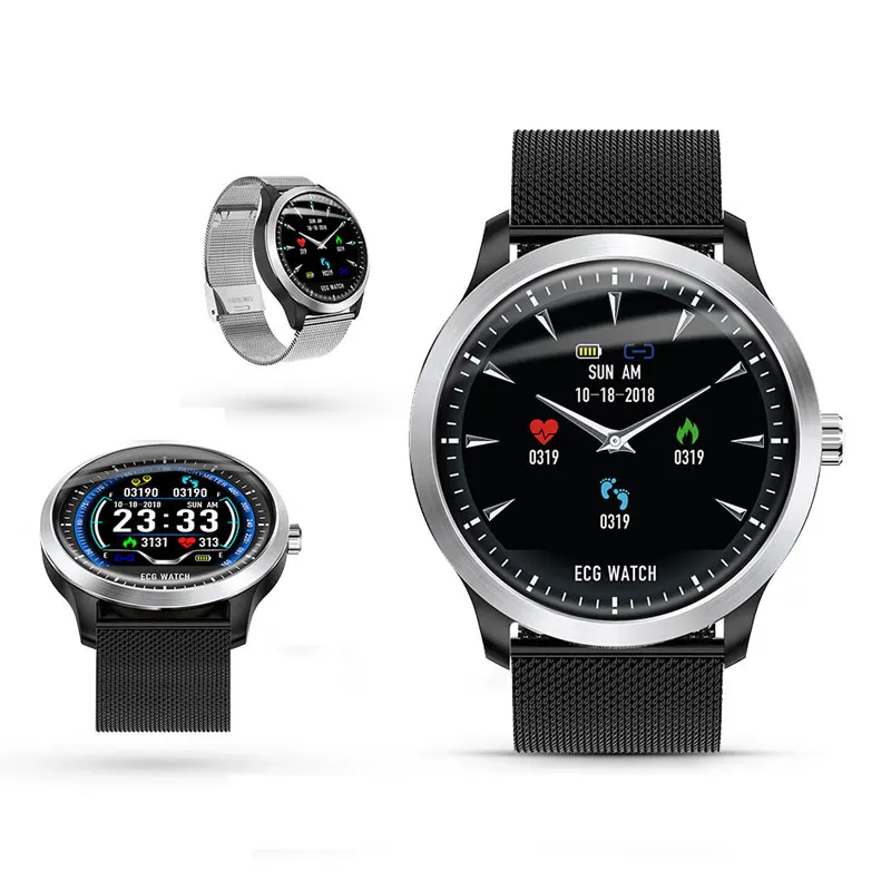 3D EKG Watch ECG Display smart watch PPG Multi sport Fitness Tracker smartwatch Color heart rate