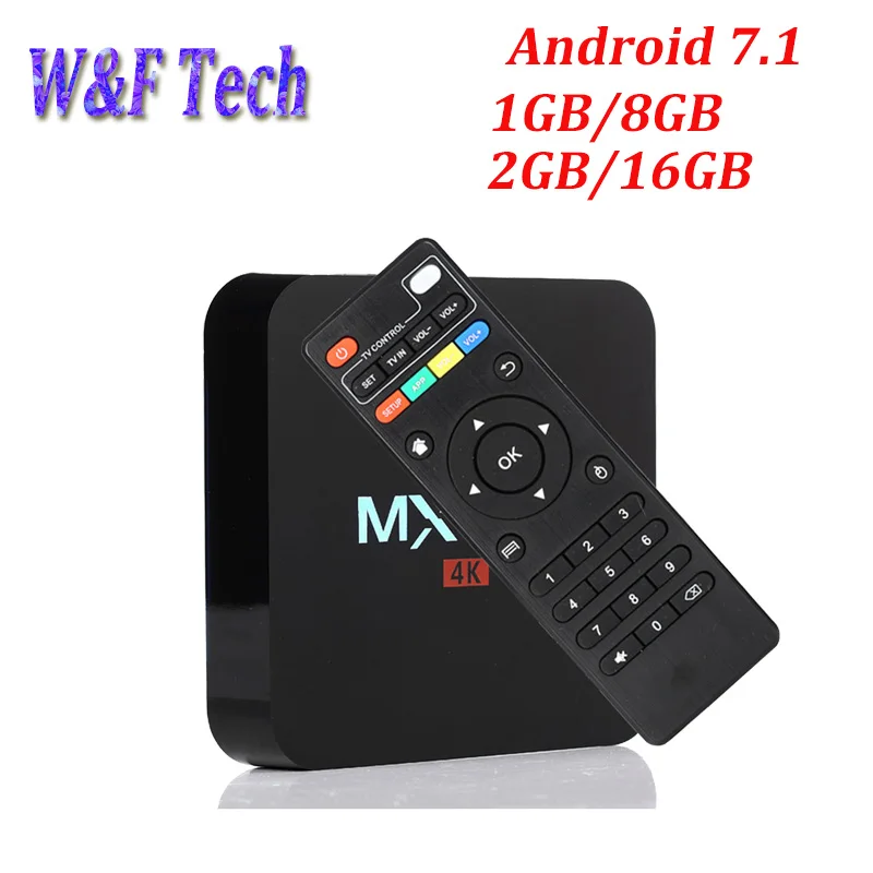 MX PRO Amlogic S905W четырехъядерный Android 7 1 Гб RAM 8 ROM TV Box 2 4G WIFI 4K Smart Media Player PK X96 MINI 2G 16G|4k smart|mx