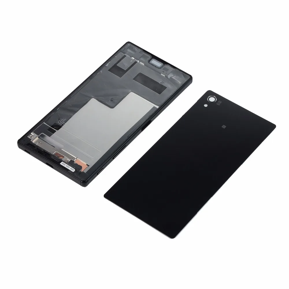 

For Sony Z5 premium E6853 E6833 Housing Frame Cover Case+Glass Battery Back Cover 3M Sticker Glue+Dust Plug(Single card version)