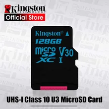 Kingston карты памяти MicroSD карта 32 Гб UHS-I U3 флеш-карты памяти 64 ГБ, Micro SD карта, Class10 90 МБ/с. TF карты 128 ГБ Поддержка HD 3D видео в формате 4K