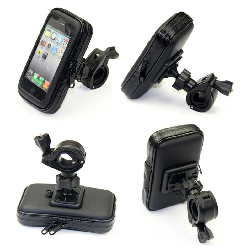  Neu Hohe Qualität Lenker Bike Fahrrad Halterung mit Wasserdichte Fall Universal Fall für Handy GPS 