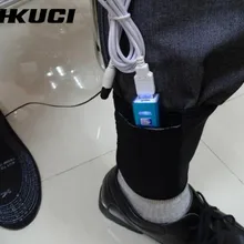 AHKUCI 3 пары стельки с подогревом зимняя Экипировка для ходьбы в скандинавском стиле охота с поддержкой USB батарея питание