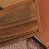 Genuine Leather Wallet for Men Bifold Mini Money Bags Short Purse Credit Card Holder Cash Coin Pocket Male Solid Standard Wallet 5